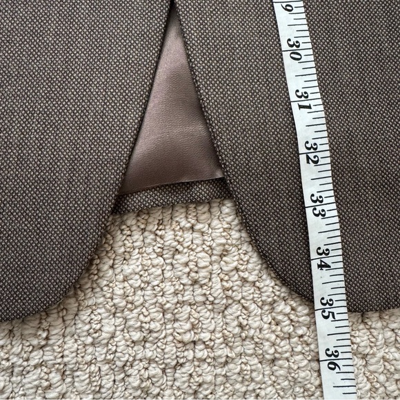 Joseph Abboud Taupe Brown and Black Lightweight Tweed Wool Men's Blazer - Picture 10 of 13